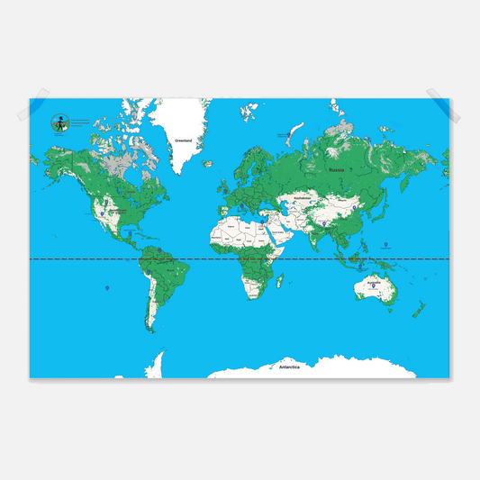 World Map Poster (by Geography Teachings)