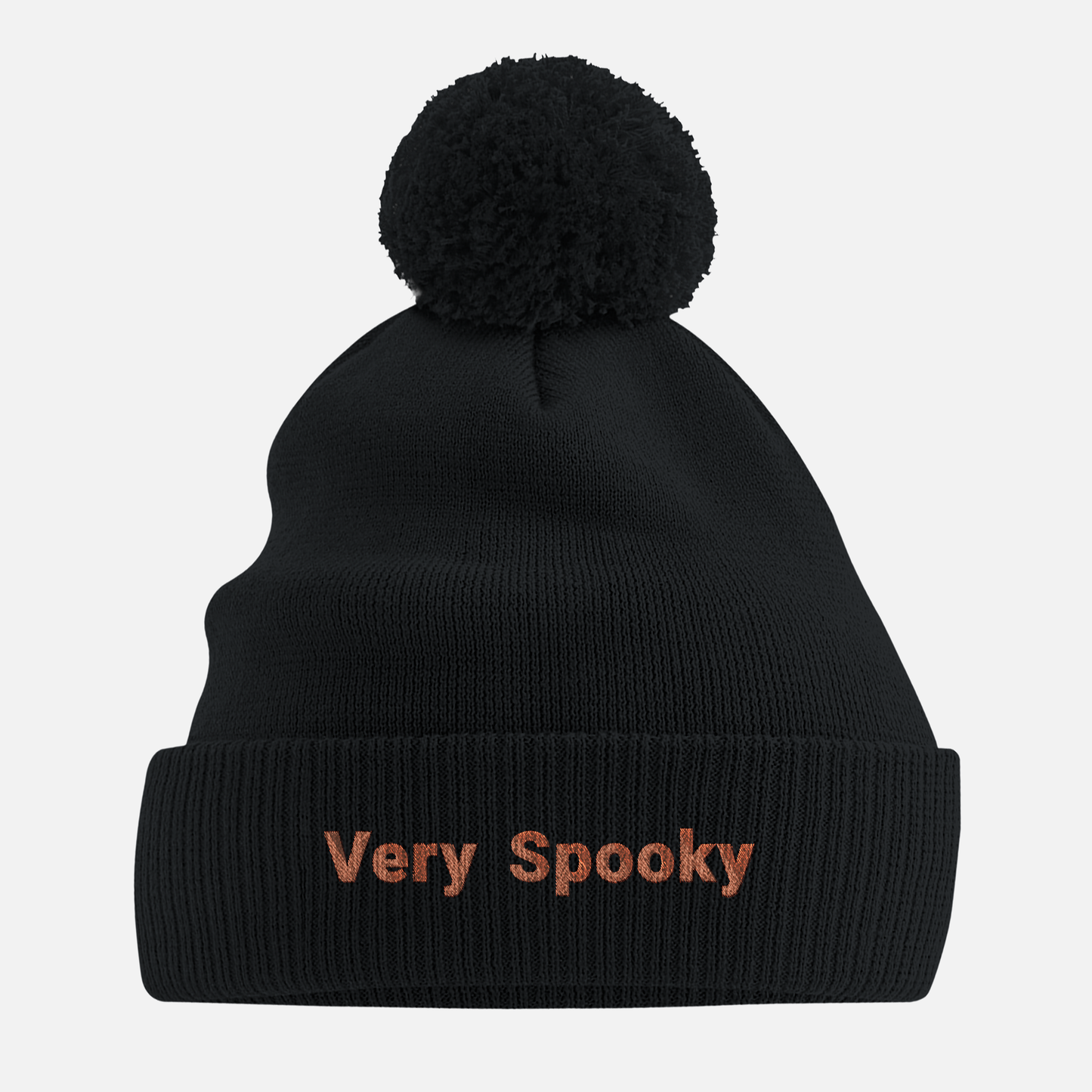 Black Beanie with 'Very Spooky' text