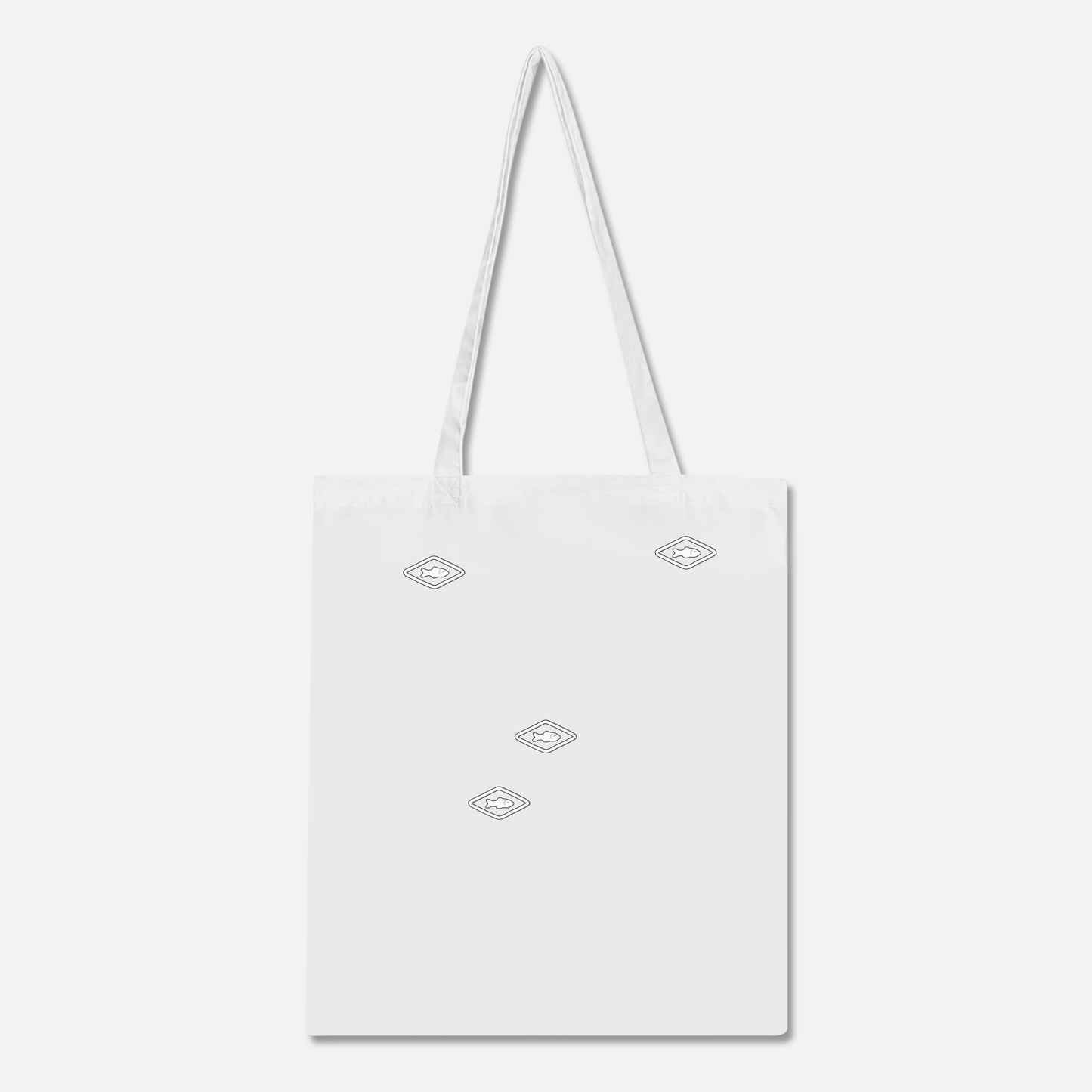 Why do people forget tote bag with fish resource printed on, back